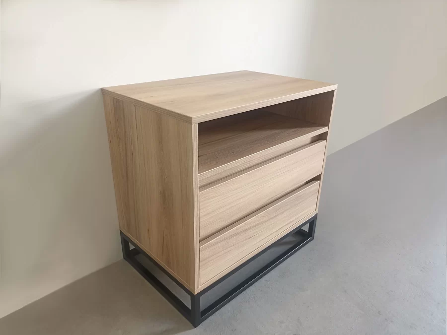 Morten bedside table side view